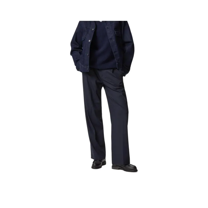 UNIQLO Casual Pants Women's Navy Blue-0