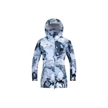 TOREAD Windbreaker Jacket Women's Oil Painting Ink Blue Print