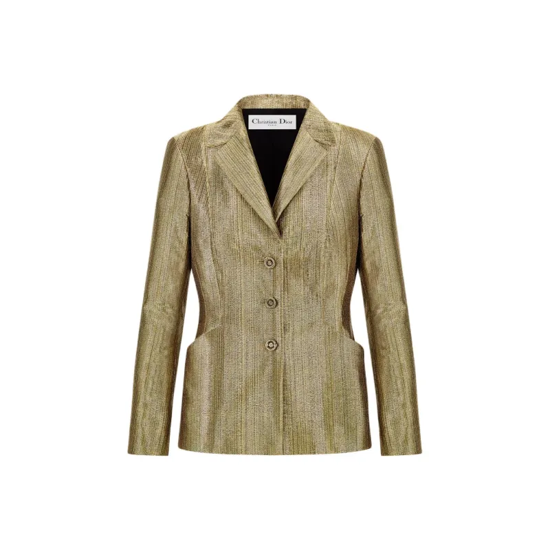 DIOR SS25 Business Suit Coat Women's Gold-0