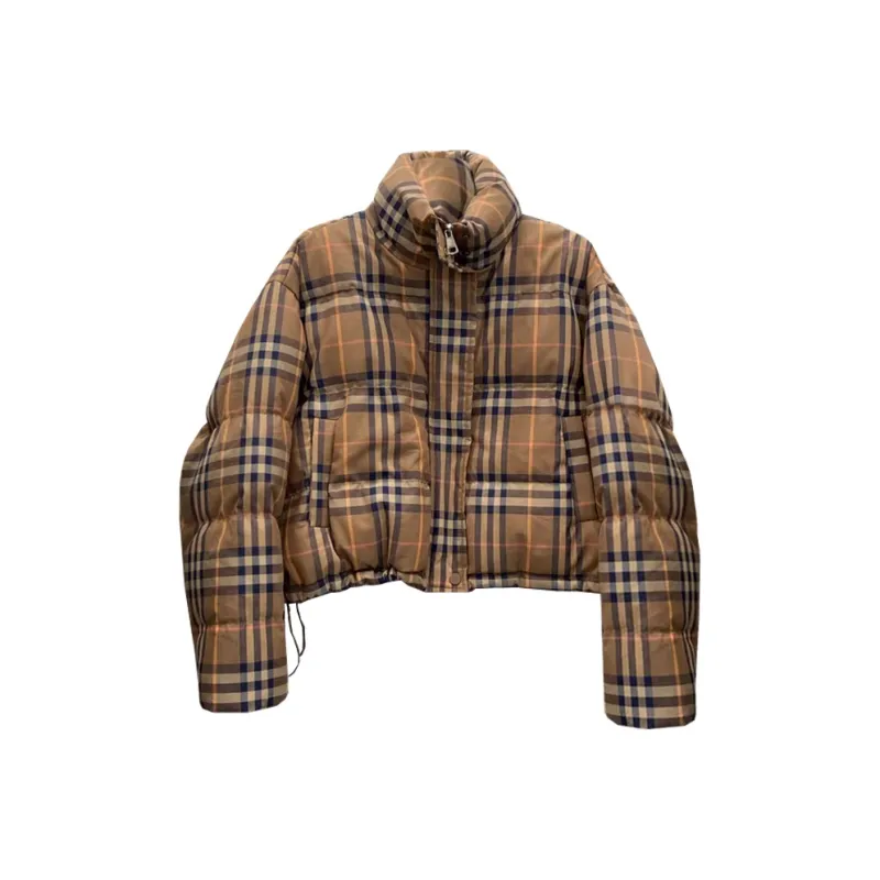 TORIGHT Puffer Jacket Women's Plaid-0