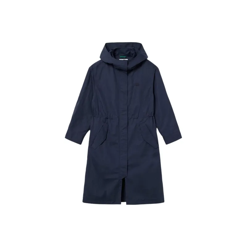 LACOSTE Trench Coat Women's Marine Blue-0