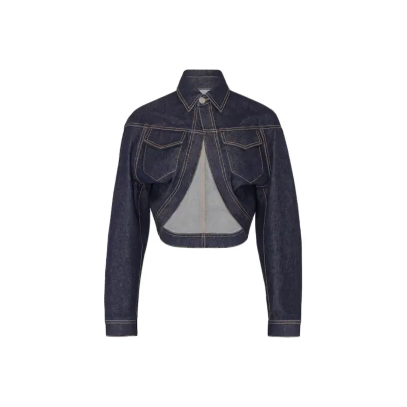 Alaia Denim Jacket Women's Blue-0