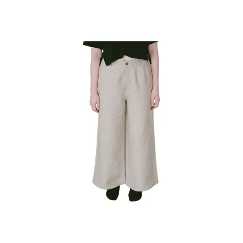 BASERANGE SS24 Kile Pants - Linen Regular Price Casual Pants Women's Undyed/Unbleached
