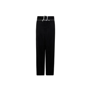 Jean Paul Gaultier Pinstripe Tailored Trouser 'Black/White'