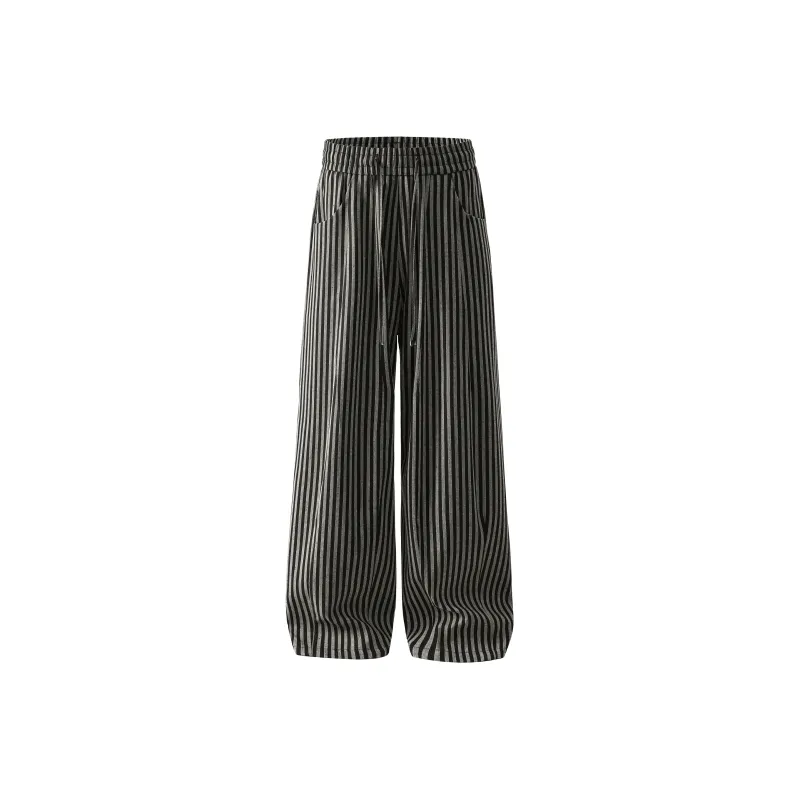 Wen Shan Casual Pants Unisex Black-3