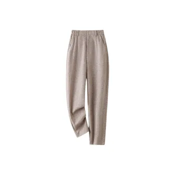 IHIMI Casual Pants Women's Floral Coffee