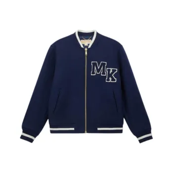 MICHAEL KORS Autumn 2024 Baseball Jacket Women's Dark Blue