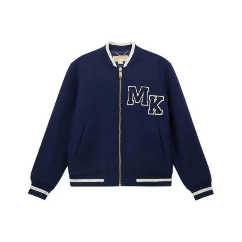 MICHAEL KORS Autumn 2024 Baseball Jacket Women's Dark Blue-0