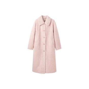 LEDIN Velvet feel Coat Women's Cotton Candy Pink