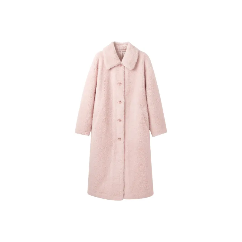 LEDIN Velvet feel Coat Women's Cotton Candy Pink-0