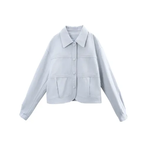 A Paradise For Awakening Cropped Coat Women's Blue