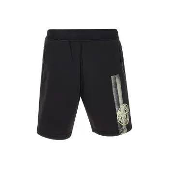 STONE ISLAND Casual Shorts Men's Black