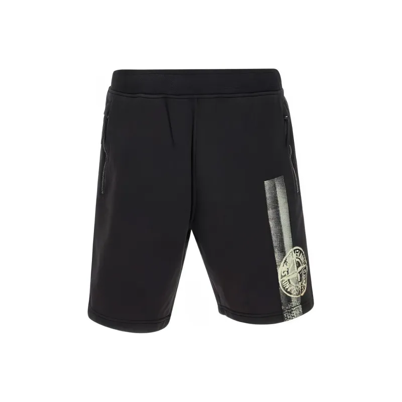 STONE ISLAND Casual Shorts Men's Black-0
