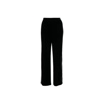 Golden Goose Cross-print Velvet-finish Track Pants