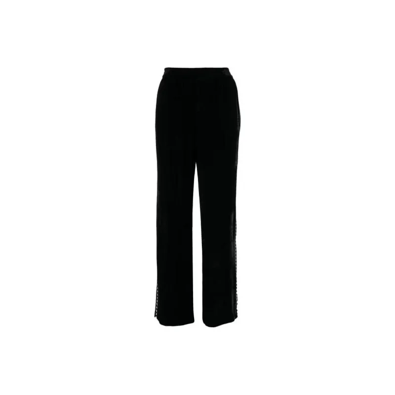 Golden Goose Cross-print Velvet-finish Track Pants-0