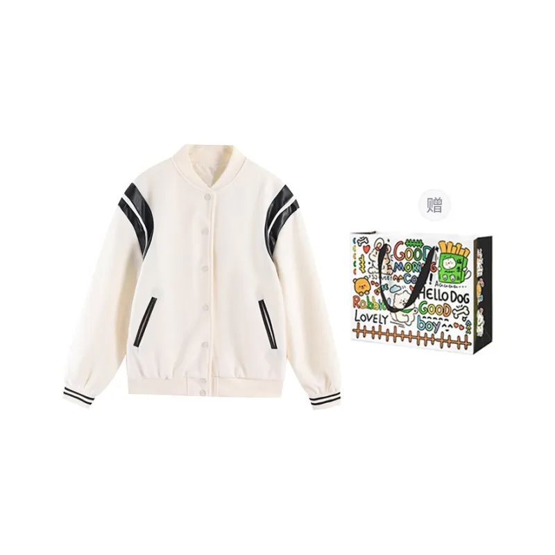 DEDY Baseball Jacket Unisex Apricot-7