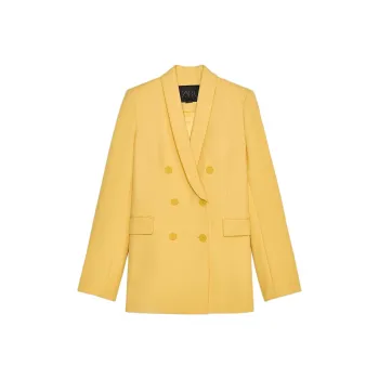 ZARA ZW Series Business Suit Women's Light Yellow