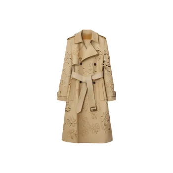 Burberry Trench SS25 Trench Coat Women's Yellow