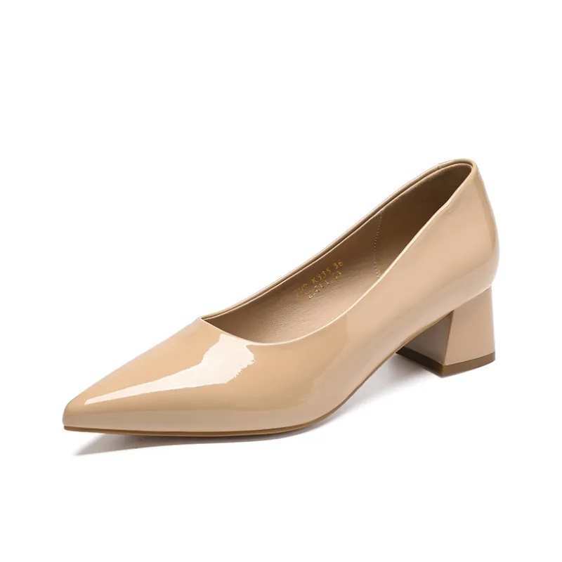 ZHR Chunky Heel High Heels Women's-13