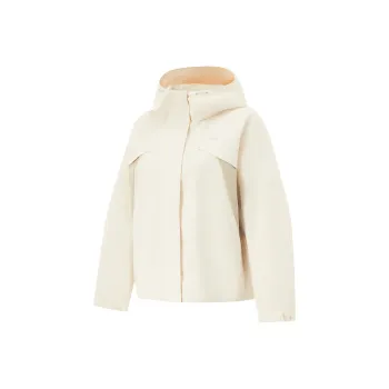 LiNing Fitness Series Trench Coat Women's Stone White Gray