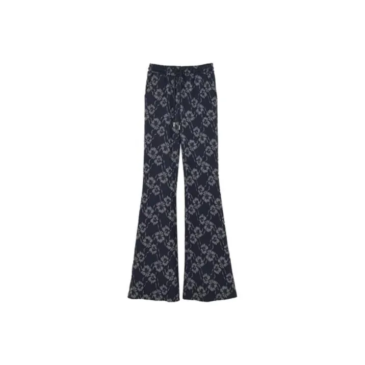 A head of Agua Casual Pants Women's Navy Blue-0