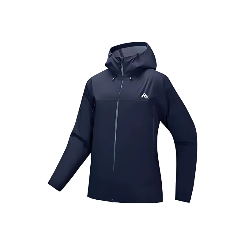 Anta Outdoor Collection Waterproof And Windproof Windbreaker Jacket Women's Midnight Blue-0
