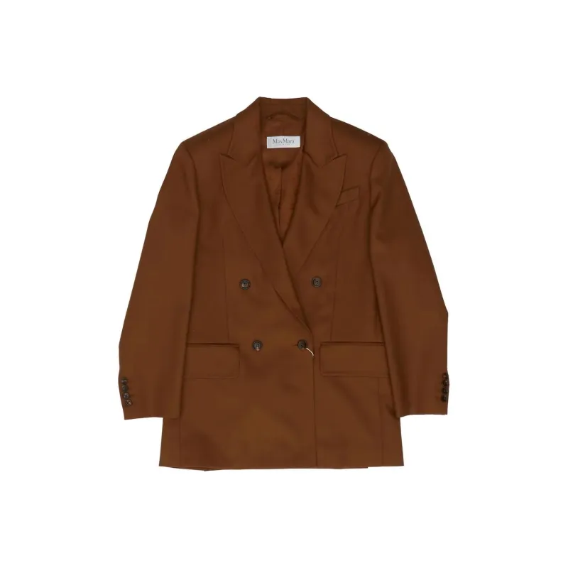 MaxMara Palanca Double Breasted Long Sleeved Blazer-0