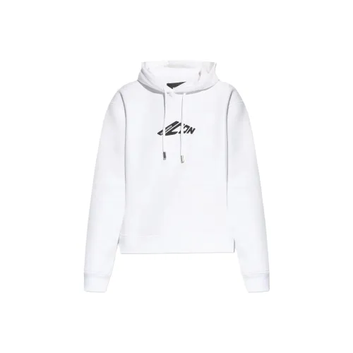 DSQUARED 2 D2 Logo Printed Drawstring Hoodie