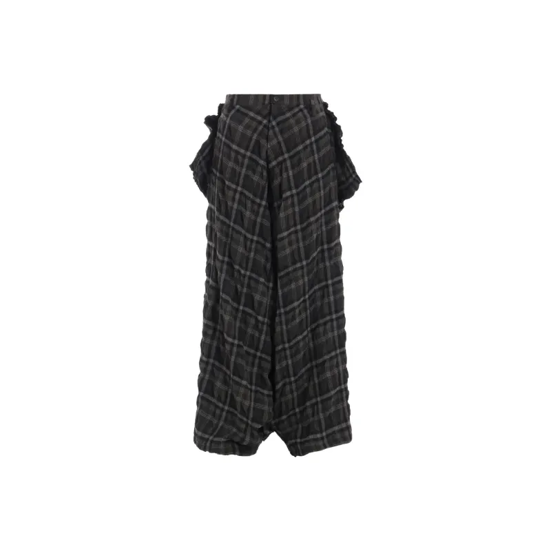 Yohji Yamamoto FW24 Casual Pants Women's Brown-0