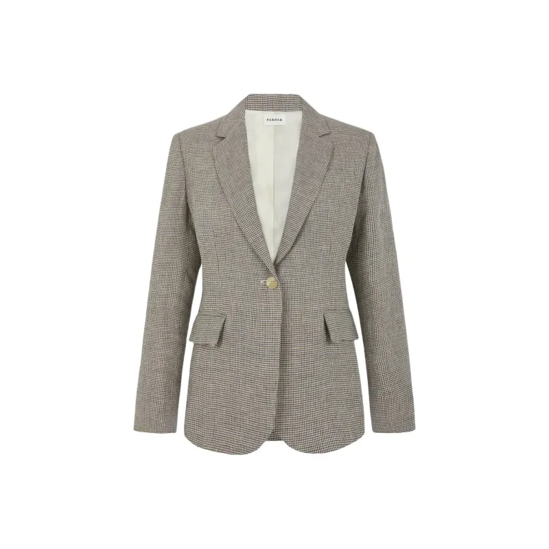 PAROSH Business Suit Coat Women's Gray-0