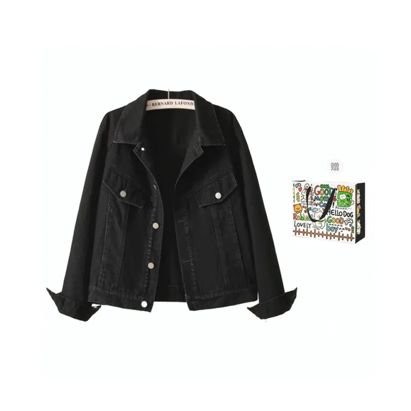 OURUOKE Denim Jackets Women's-7