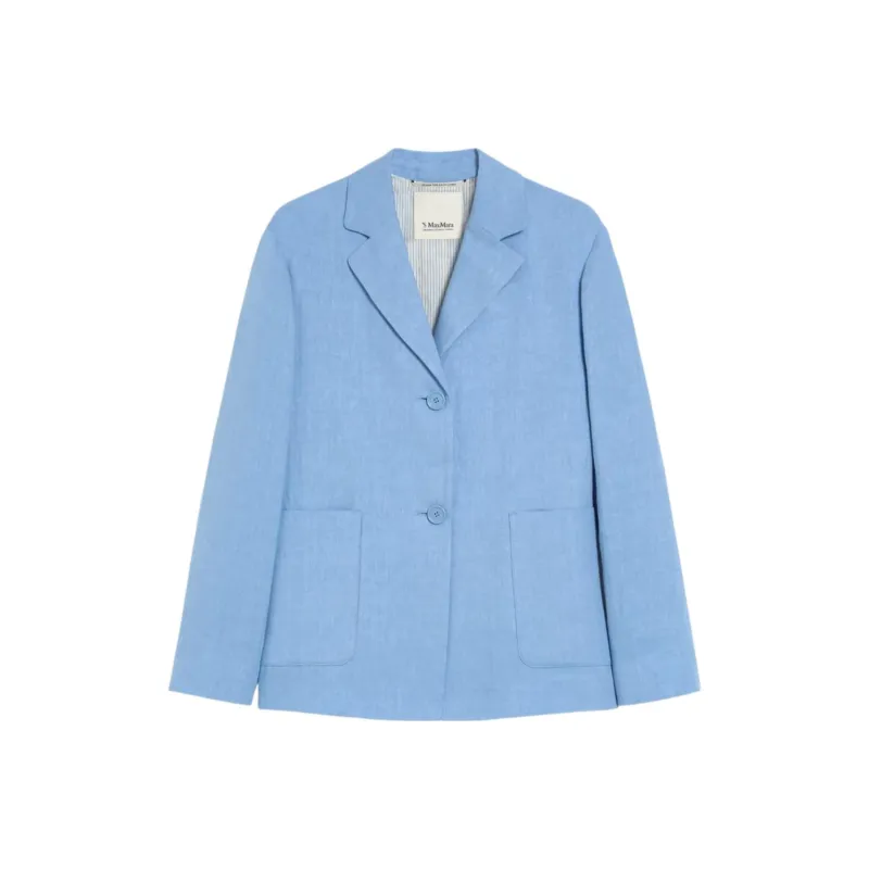 'S MAX MARA Linen Blazer-0