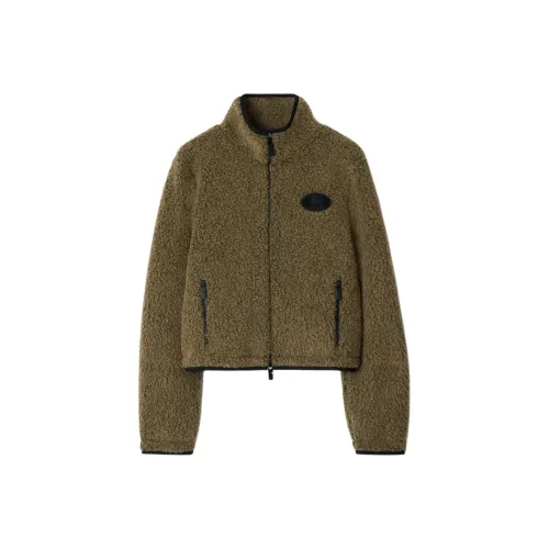 Burberry SS25 Velvet feel Coat Women's Green