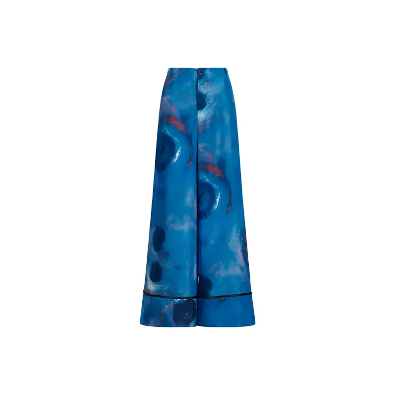 MARNI Allover Printed Wide Leg Trousers-0