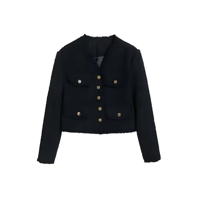 JOSR Velvet feel Coat Women's Black-0