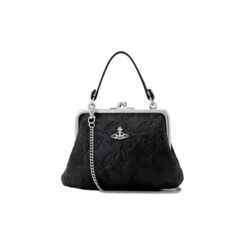 Vivienne Westwood EMBOSSED Sheepskin One Shoulder Handbag Mini Women's Black