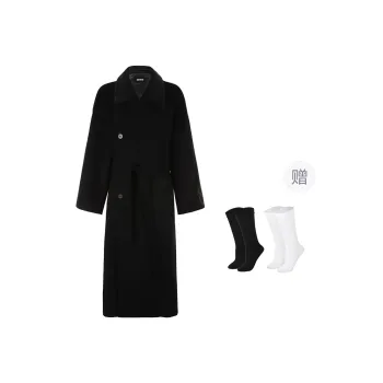 BSEVENI Coats Women's Black