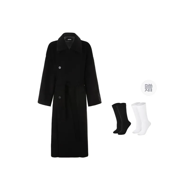 BSEVENI Coats Women's Black-0