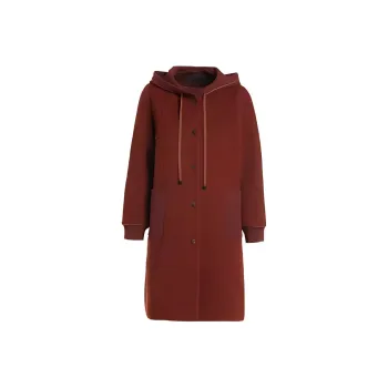 QIAOWANNI Coats Women's Rusty Orange