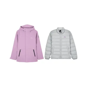 Skechers Hiking Urban Living/Travel/Commuting Thermal Windbreaker Jacket Women's Lavender Dusty Purple
