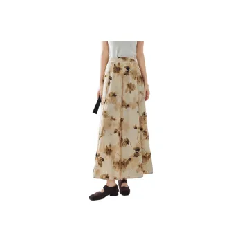 【dme】 Casual Pants Women's Antumn Leaves Yellow