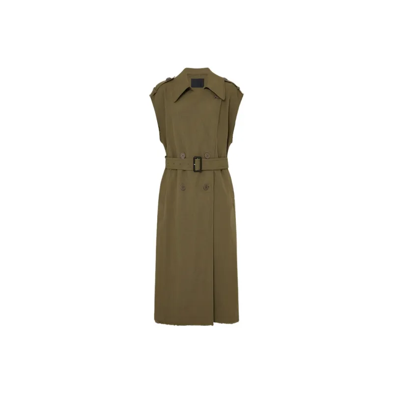 MOCO Trench Coat Women's Rattan Green-0