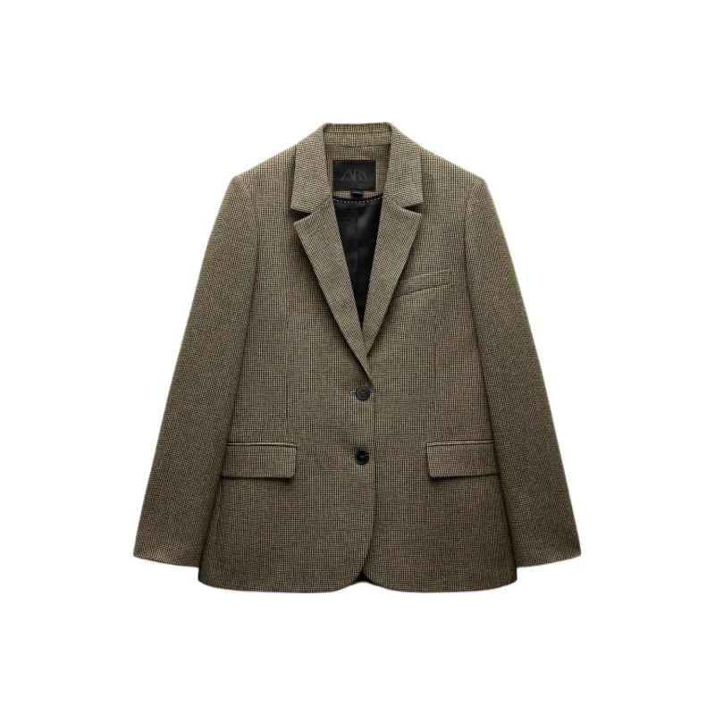 ZARA ZW Series Business Suit Women's Brown/Green-0