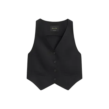 Massimo Dutti Vest Women's Black