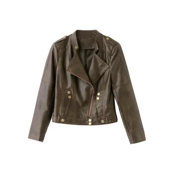 Yi Mengyuan Leather Jacket Women's