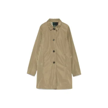BARBOUR Straight Hem Buttoned Coat