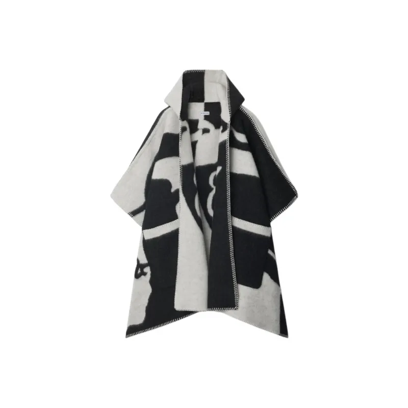 Burberry Logo Hooded Poncho-0