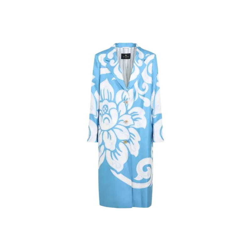 ETRO Single Breasted Graphic Printed Coat-0