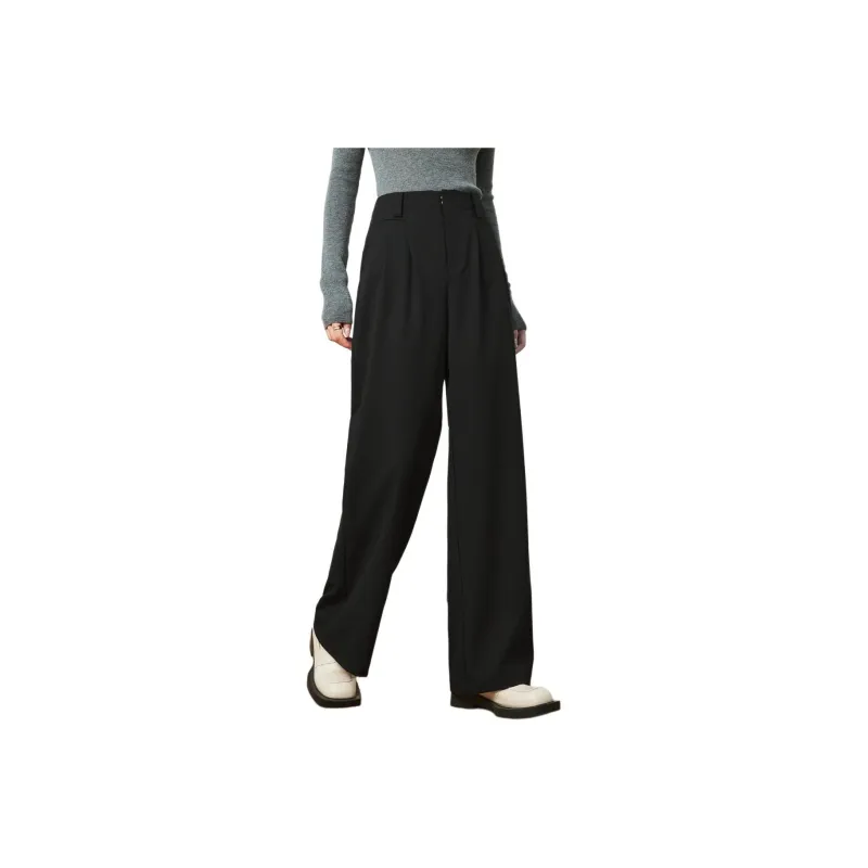 FENHONGMALI Casual Pants Women's Black-0
