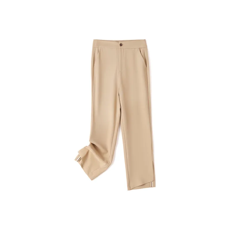 H YXIANG Casual Pants Women's Khaki-0